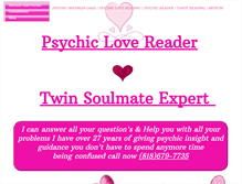 Tablet Screenshot of northhollywoodpsychic.com